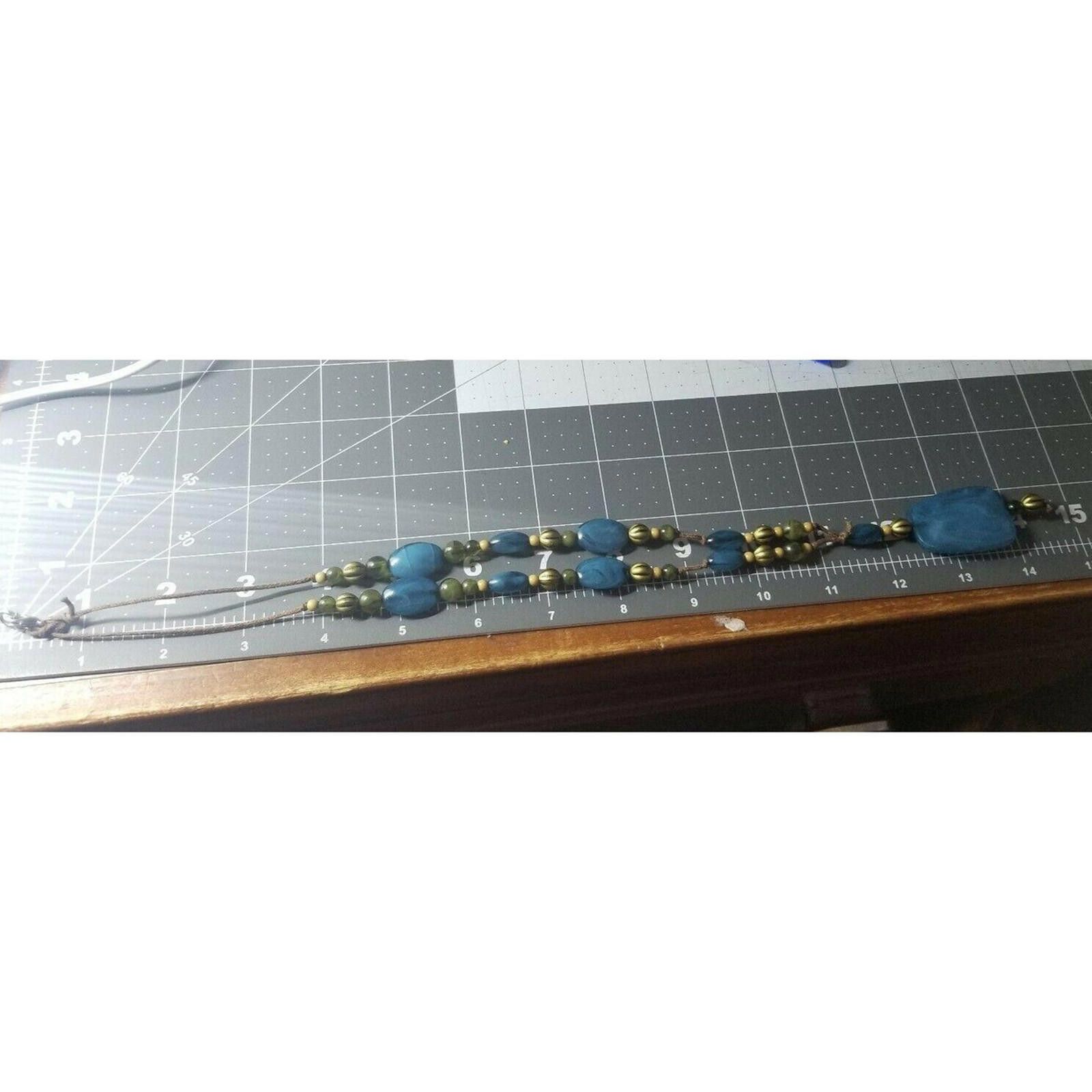 Handmade Handmade Necklace turquoise aqua teal beads Big Long Size ONE SIZE - 4 Thumbnail