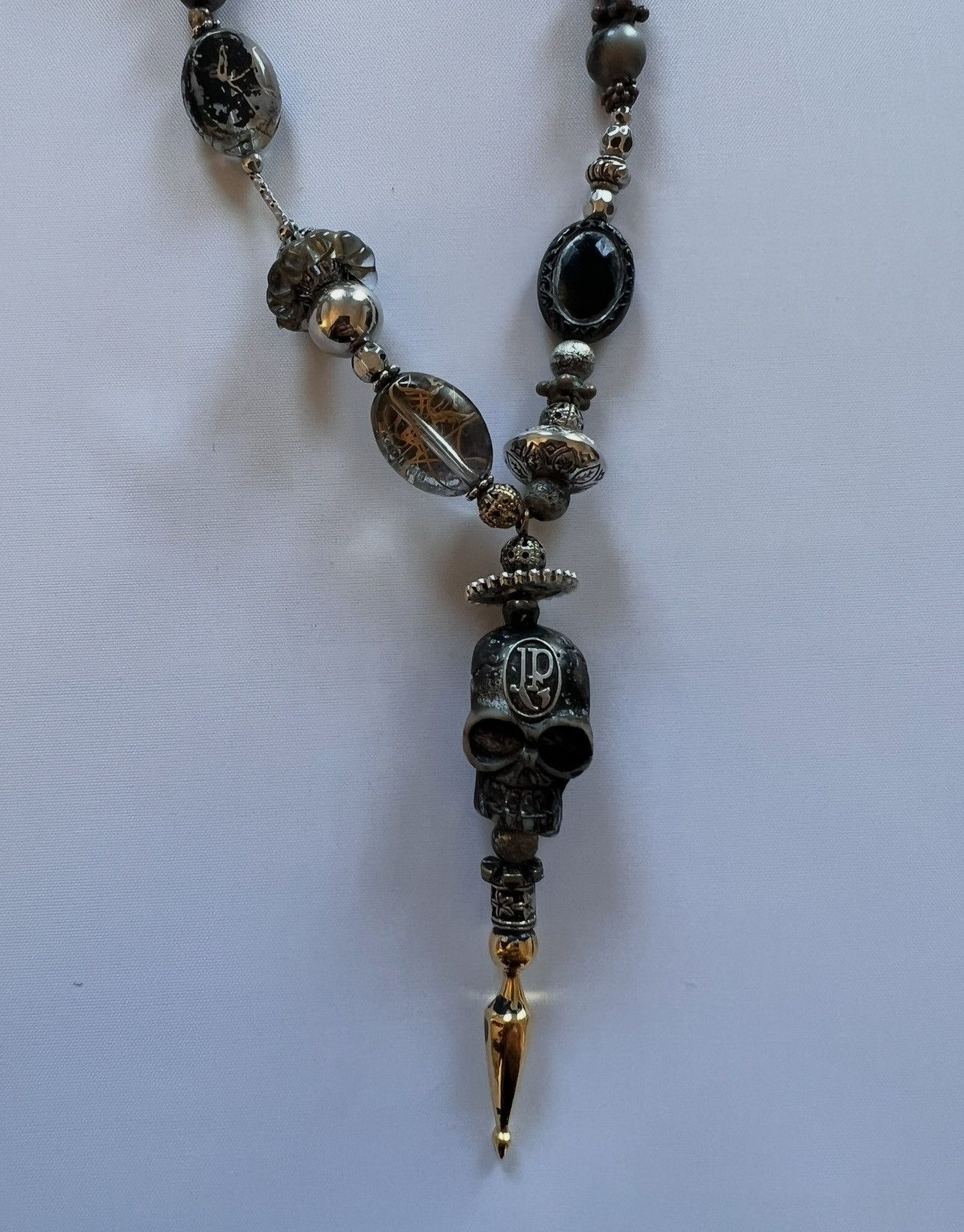 Jean Paul Gaultier Jean Paul Gaultier Vintage Skull Necklace Size ONE SIZE - 2 Thumbnail