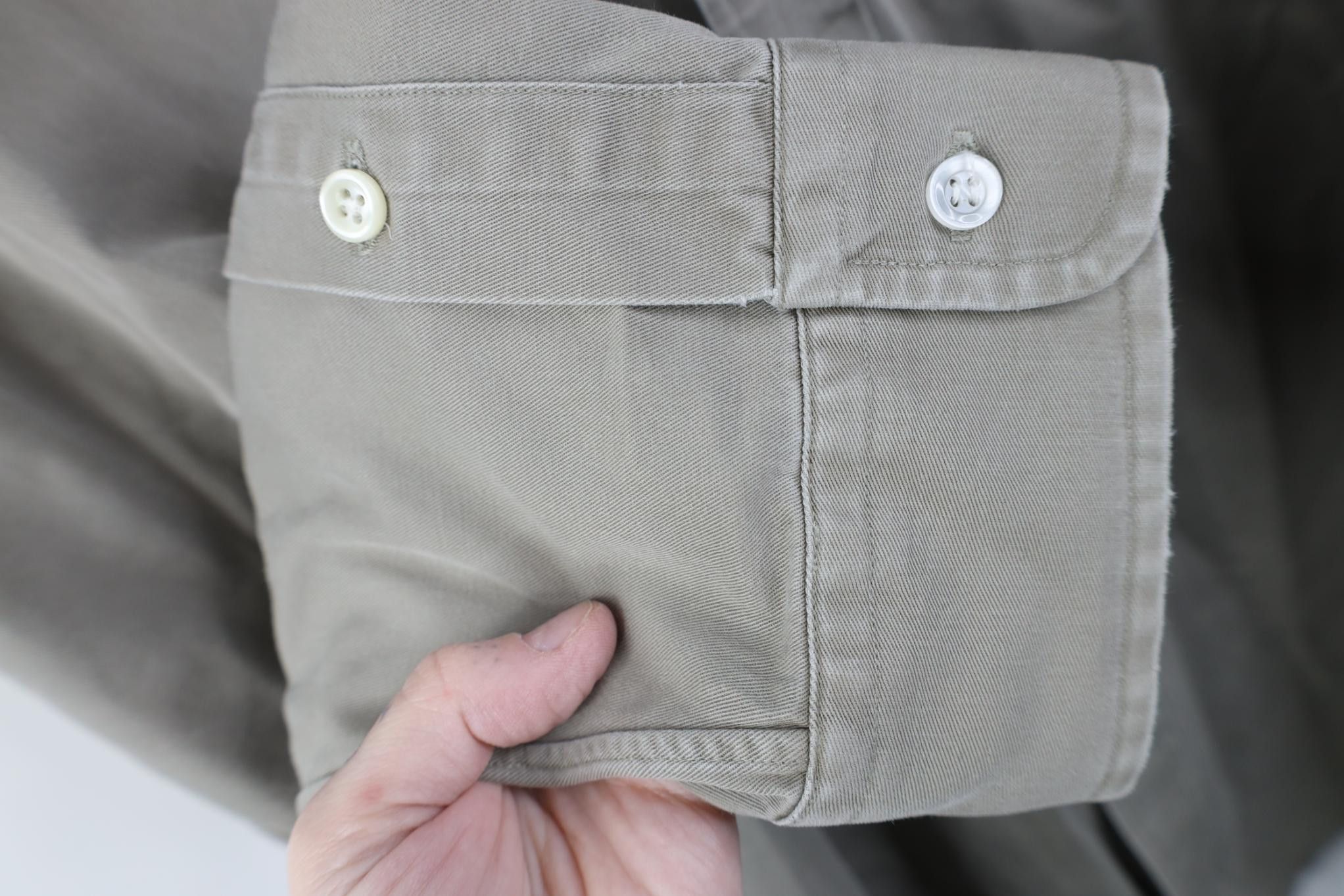 Polo Ralph Lauren Vintage 90s Ralph Lauren Button Down Shirt Gray Cotton Size US XXL / EU 58 / 5 - 7 Thumbnail