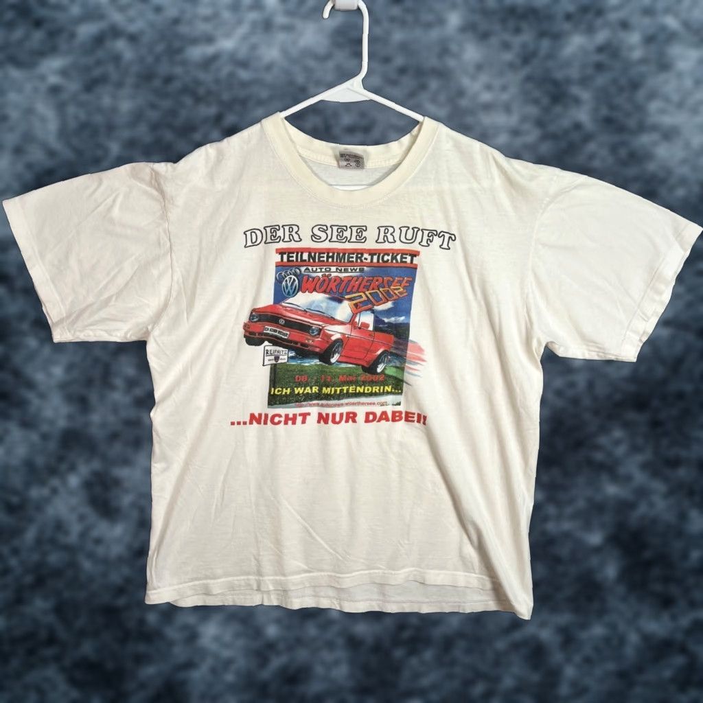Vintage VINTAGE 2002 VW Wörthersee Auto Treffen Golf T-Shirt Adult XL White Mens Shirt Size US XL / EU 56 / 4 - 1 Thumbnail