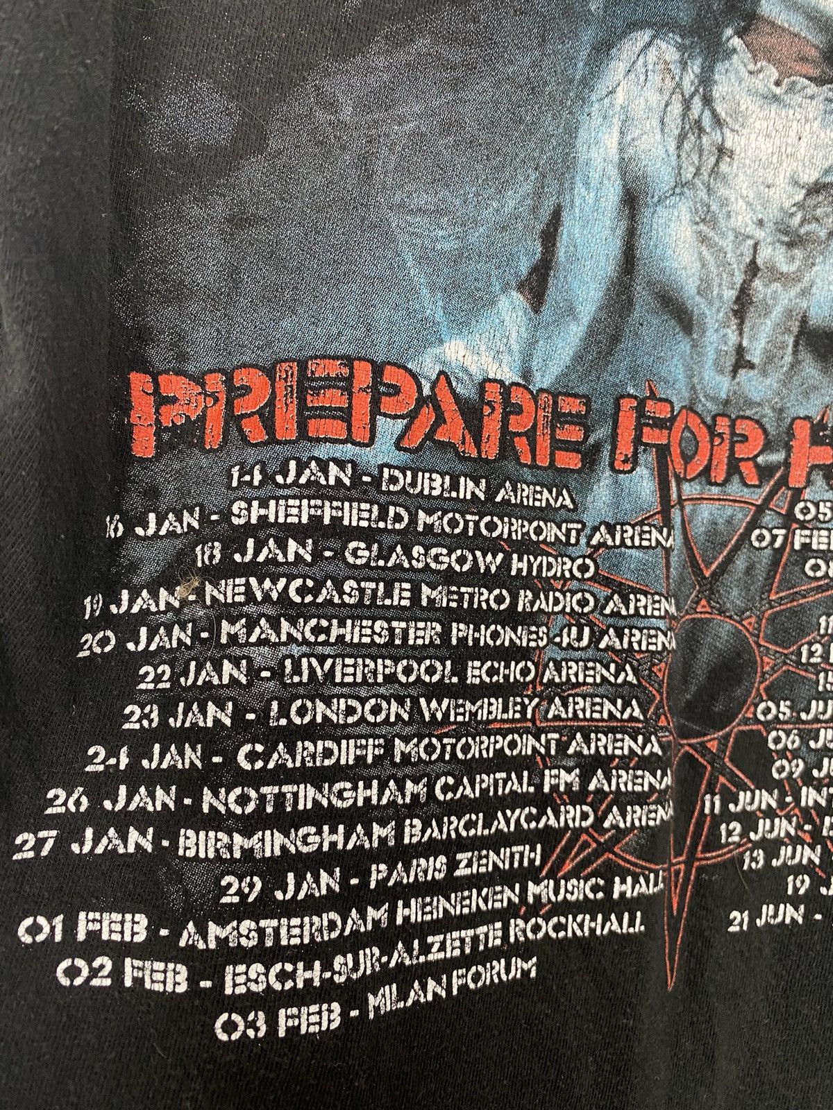 Band Tees × Slipknot Slipknot Prepare For Hell Tour Tee Vintage y2k 2014 - 2015 Size US S / EU 44-46 / 1 - 7 Thumbnail
