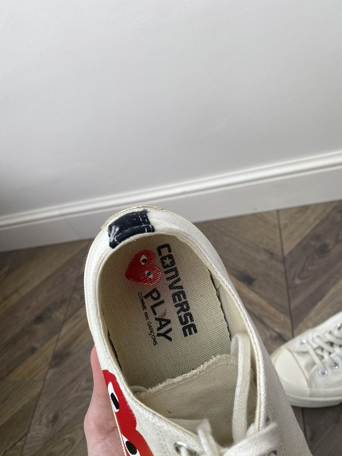 Comme des Garcons × Converse Comme des Garçons PLAY x Converse All Star Sneakers Size US 10 / EU 43 - 11 Thumbnail