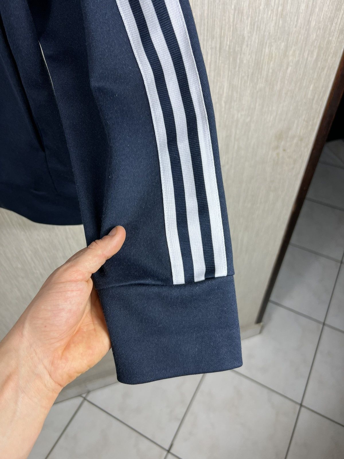Adidas Vintage Adidas Scotland y2k navy zip track hoodie blokecore Size US L / EU 52-54 / 3 - 15 Thumbnail