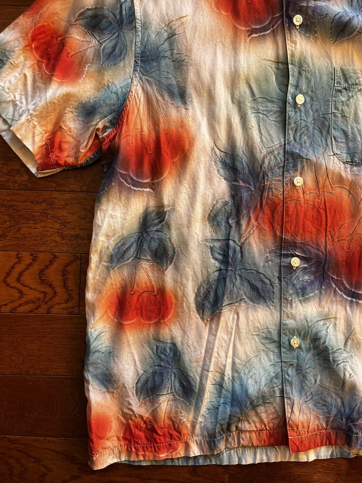 Supreme Supreme Cherries Rayon Shirt Size US M / EU 48-50 / 2 - 3 Thumbnail