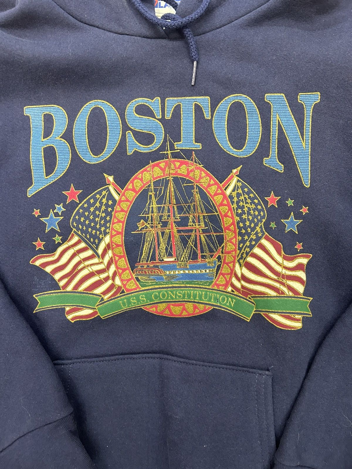 Pro Player × Vintage Vtg 90s Pro Player Boston Hoodie Size US M / EU 48-50 / 2 - 2 Thumbnail