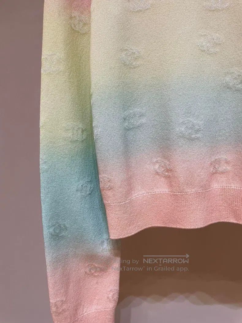Chanel Chanel 24 spring and summer rainbow logo dark pattern knit Size XXS / US 00 / IT 34 - 3 Thumbnail