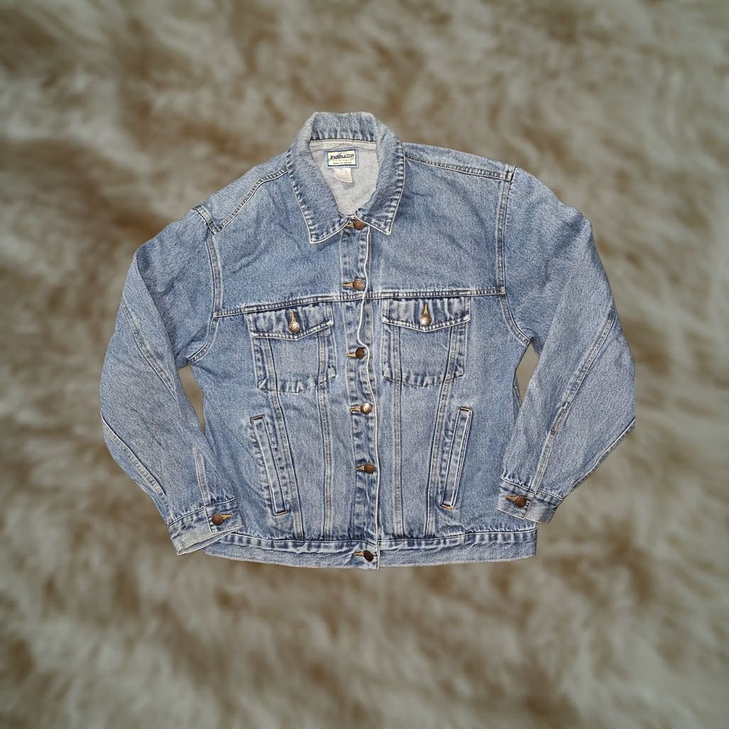 Pendleton VINTAGE Pendleton Jeans? No—Denim Jacket Mens Medium Blue Trucker Biker Button Front Pendleton Originals 90s Casual Workwear Size US M / EU 48-50 / 2 - 1 Thumbnail