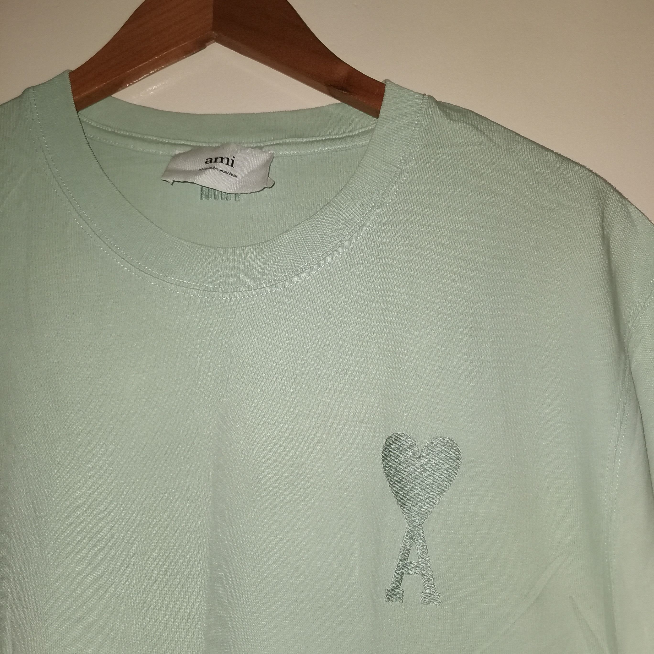 AMI Ami T-Shirt 'Aqua' streetwear size : L Size US L / EU 52-54 / 3 - 3 Thumbnail