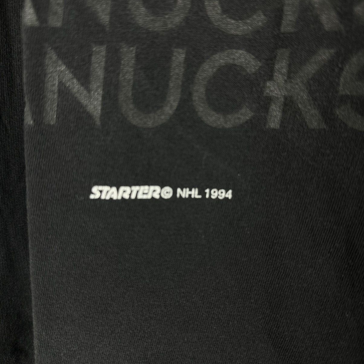 NHL Vintage 1994 Vancouver Canucks Hockey NHL Starter T-shirt Size US L / EU 52-54 / 3 - 4 Thumbnail