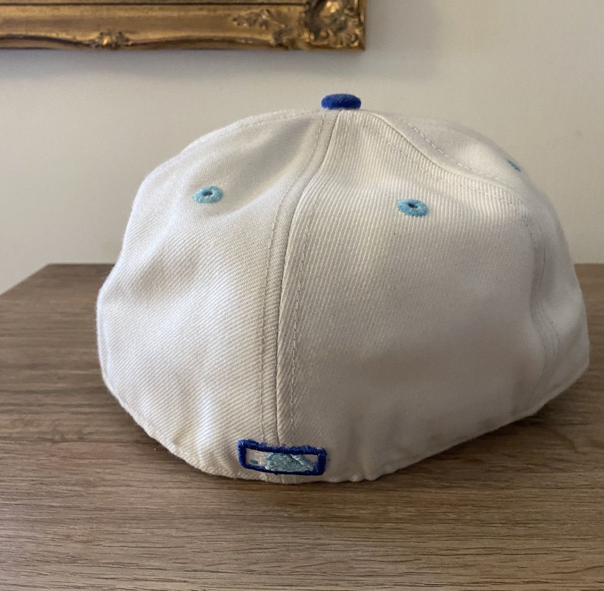New Era Washington Nationals New Era DC White Blue Fitted Cap Hat 7 Size ONE SIZE - 10 Thumbnail