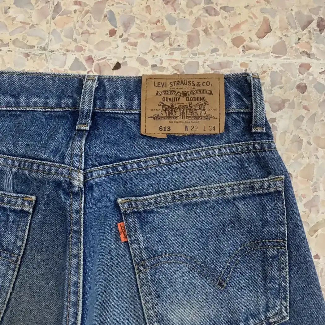 Levi's Levi’s 613 Orange Tab Jeans Levis Ripped Distressed Denim Size US 26 / EU 42 - 12 Thumbnail