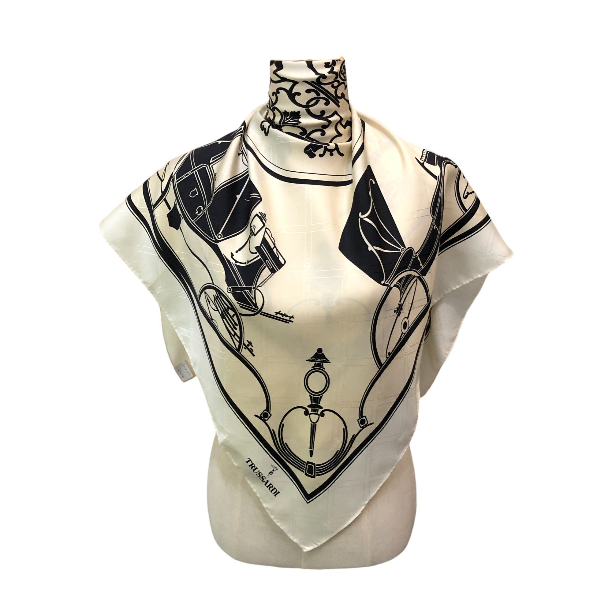 Trussardi Trussardi Silk Scarf M1407 Size ONE SIZE - 1 Thumbnail
