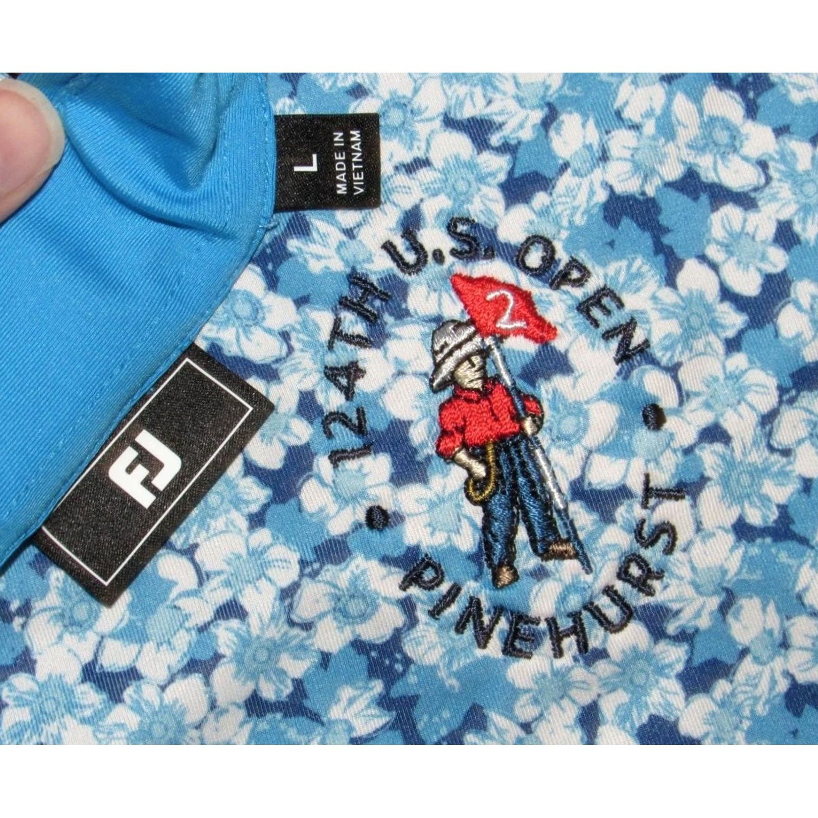 Footjoy FOOTJOY Polo Shirt Blue Short Sleeve 124th US Open Pinehurst Large Mens Shirt L Blue US Open Pinehurst 124th FOOTJOY Size US L / EU 52-54 / 3 - 4 Thumbnail