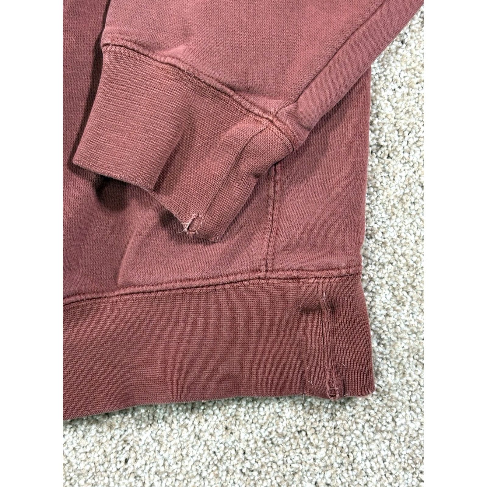 Nike Nike Swoosh Pullover Hoodie Sweatshirt Burgundy Mens Medium Hoodie Pullover Fleece Logo Pocket Hooded Size US M / EU 48-50 / 2 - 6 Thumbnail