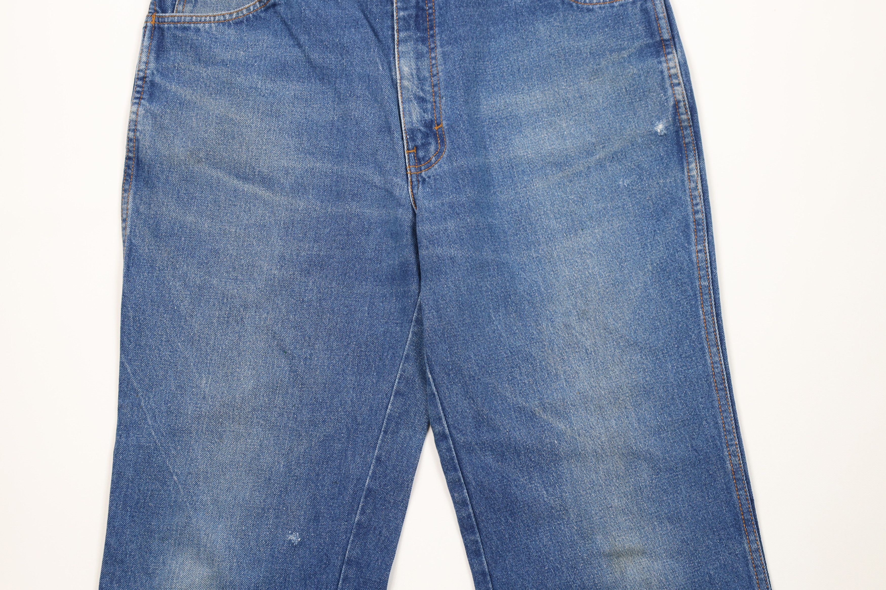 Vintage Vintage 90s Streetwear Flared Wide Leg Denim Jeans Blue Size US 34 / EU 50 - 3 Thumbnail