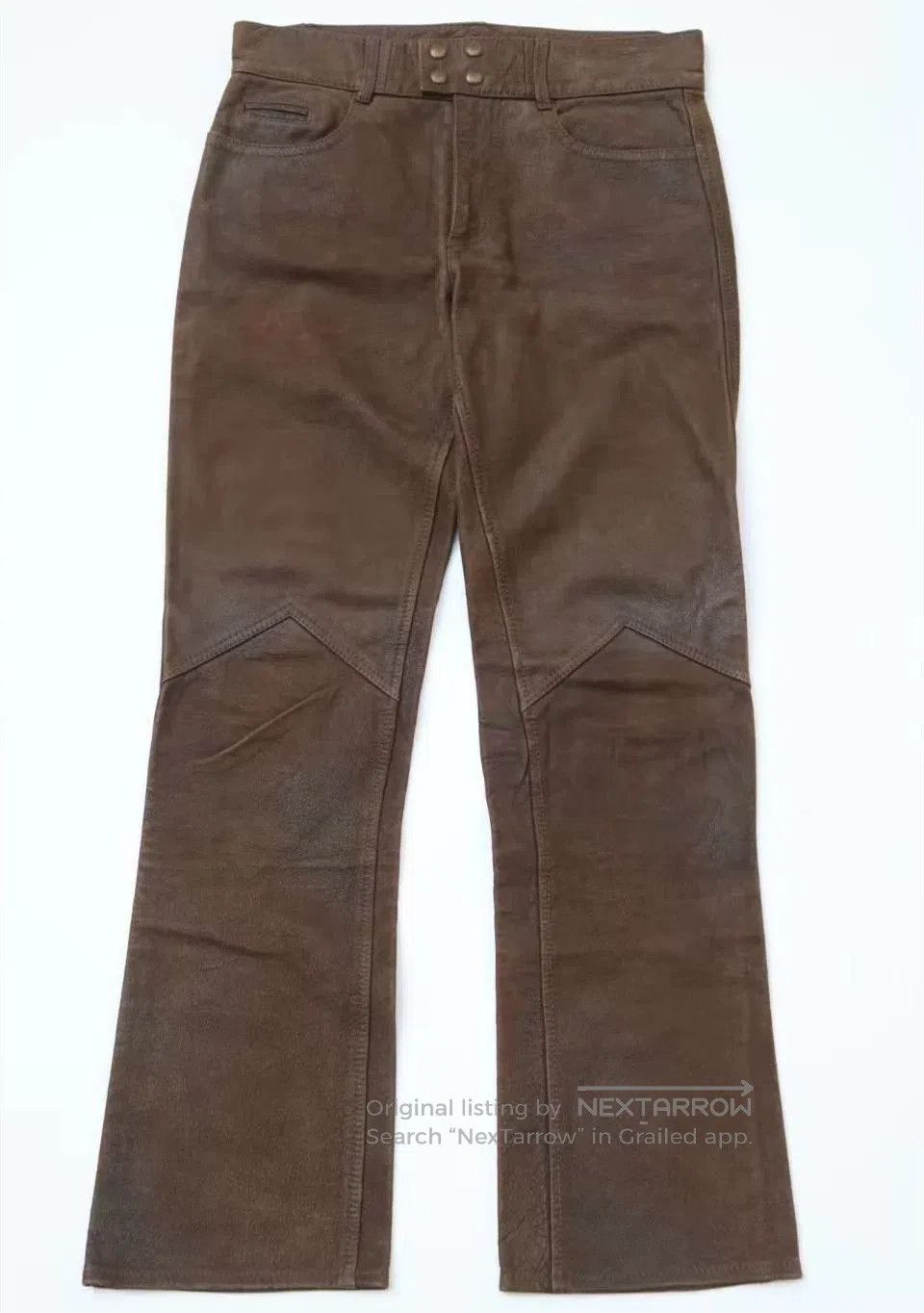 RRL Ralph Lauren RRL Vintage Distressed Leather Western Pants. Size US 31 - 3 Thumbnail