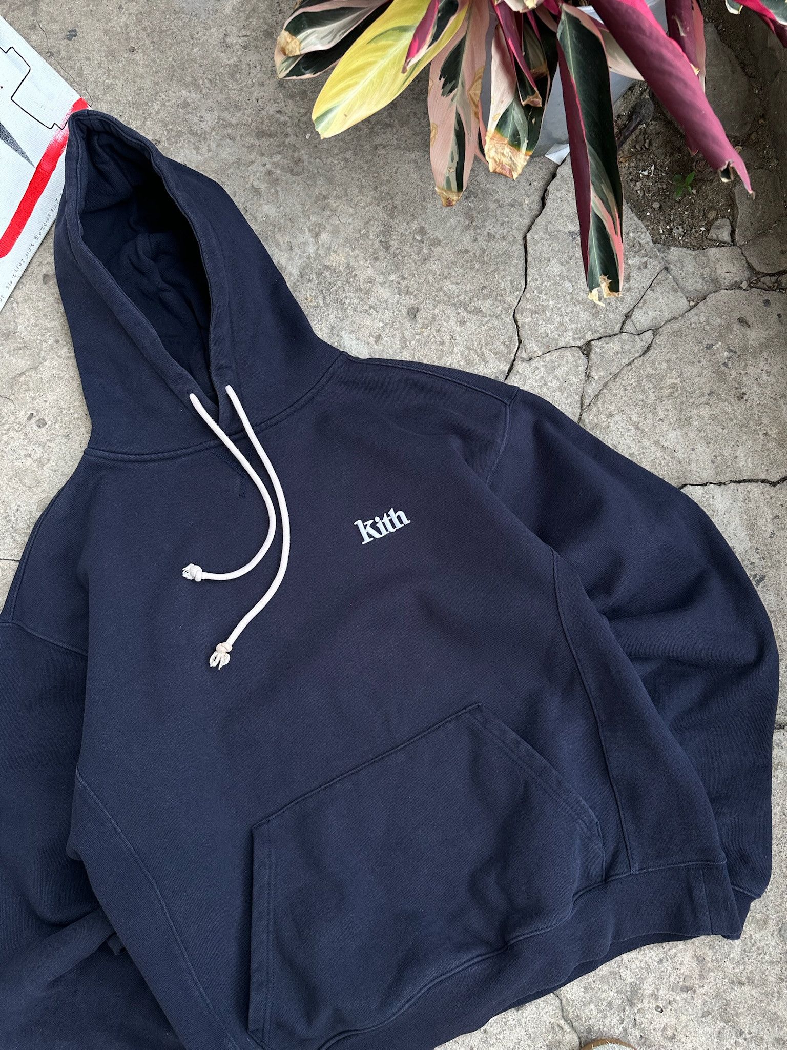 Kith KITH 2014 Navy Box Logo Hoodie Mens S - Collector RN# 140659
