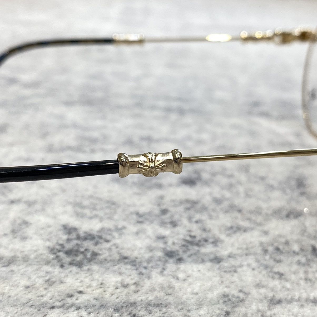 Chrome Hearts CHROME HEARTS BUBBA MATTE BLACK/GOLD PLATED-PLASTIC Size ONE SIZE - 6 Thumbnail