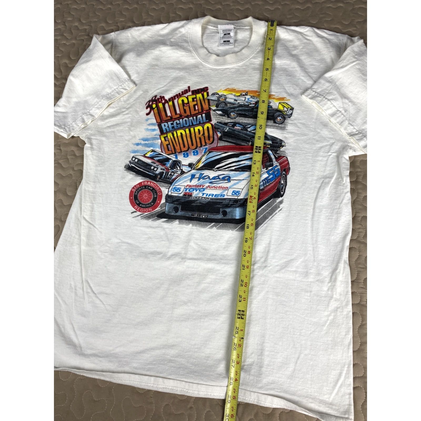Vintage VINTAGE 1997 RDC Illgen Regional Enduro T Shirt L San Francisco Car Club Shirt Mens Size US L / EU 52-54 / 3 - 4 Thumbnail