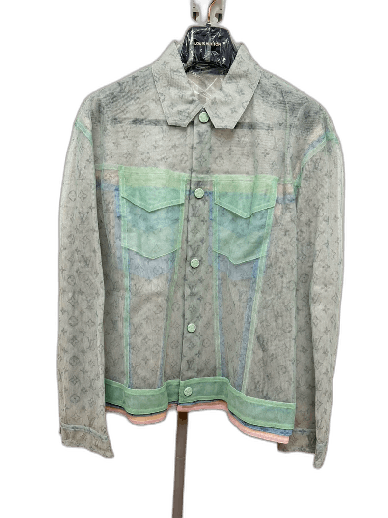 Louis Vuitton Louis Vuitton Sheer Macaron Denim Jacket-2508 Size US L / EU 52-54 / 3 - 1 Thumbnail