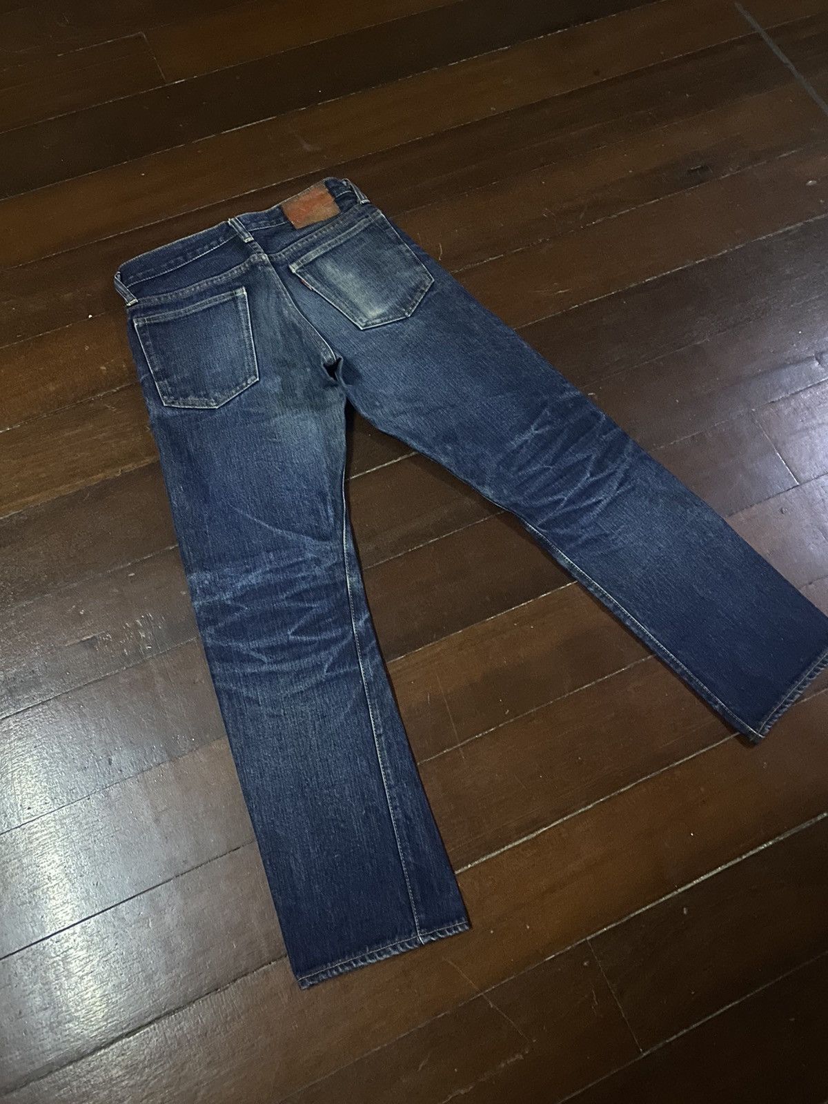 Denime Denime XX Leather Patch Selvedge Jeans mud wash clawmark Size 28" / US 6 / IT 42 - 11 Thumbnail