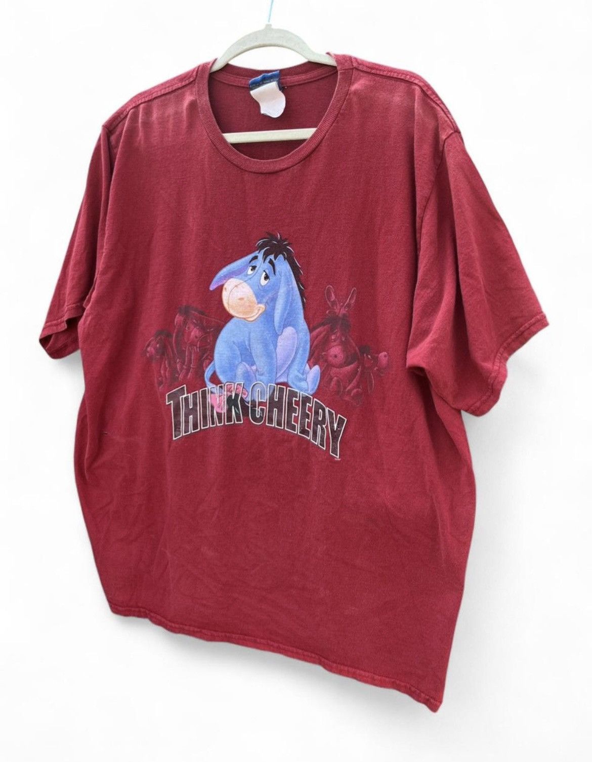 Disney Vintage 90s Disney "Think Cheery" Eeyore Tee I XXL Size US XXL / EU 58 / 5 - 7 Thumbnail