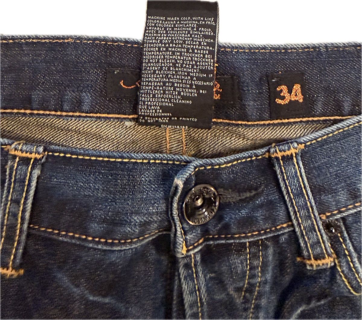 Ed Hardy Ed Hardy Spelled Out Jeans Size US 34 / EU 50 - 6 Thumbnail