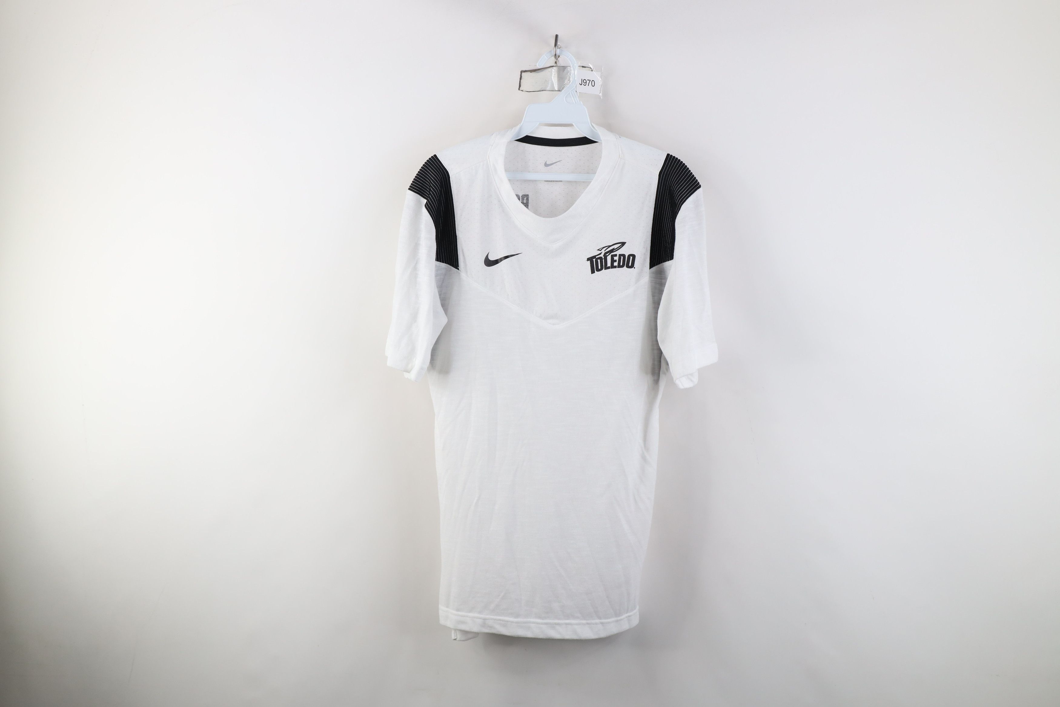Nike Nike Issued University of Toledo Football Knit T-Shirt White Size US S / EU 44-46 / 1 - 1 Thumbnail