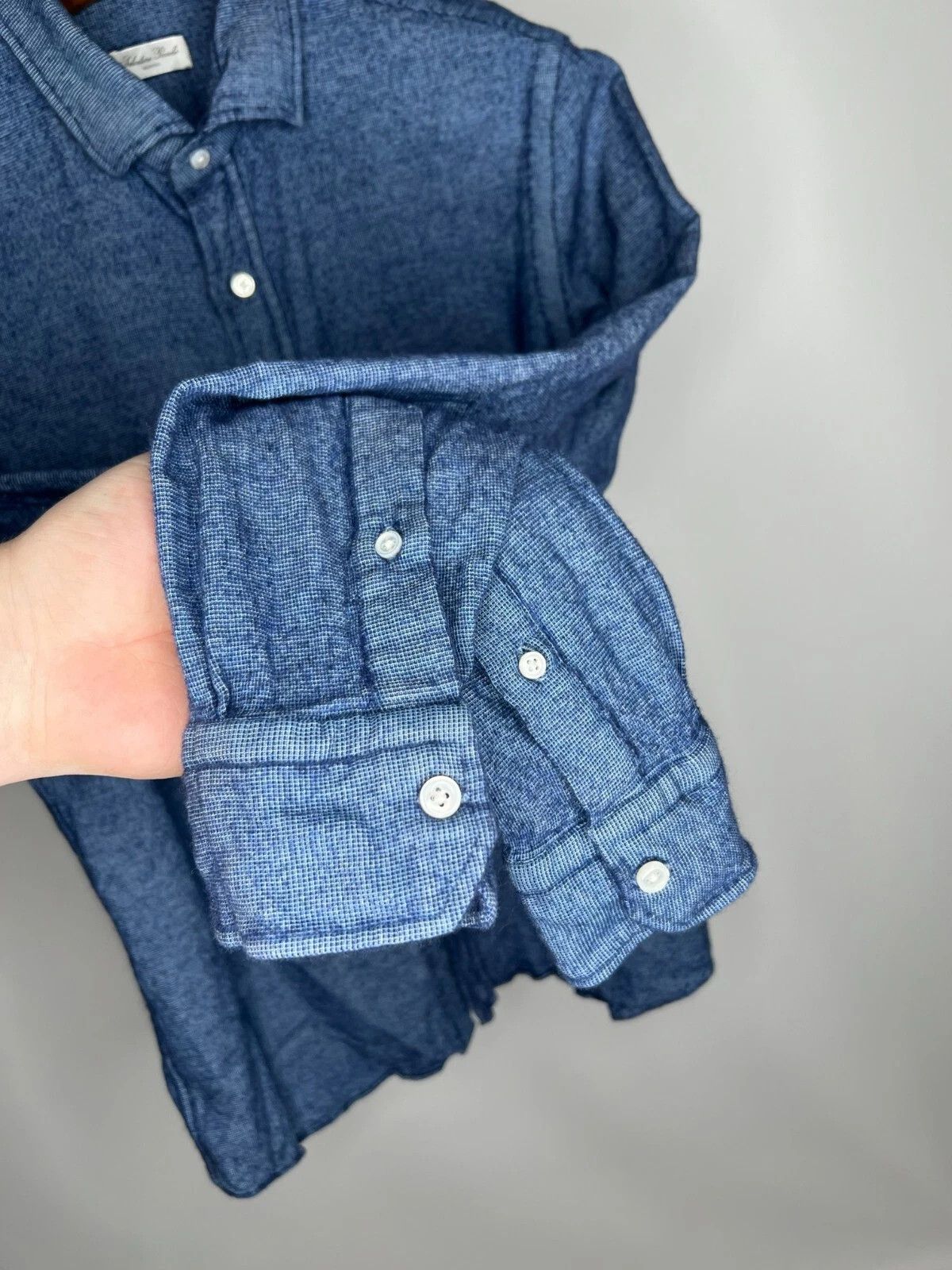 Salvatore Piccolo Salvatore Piccolo Napoli Flannel Blue Casual Shirt 44 17 1/2 Size US L / EU 52-54 / 3 - 7 Thumbnail