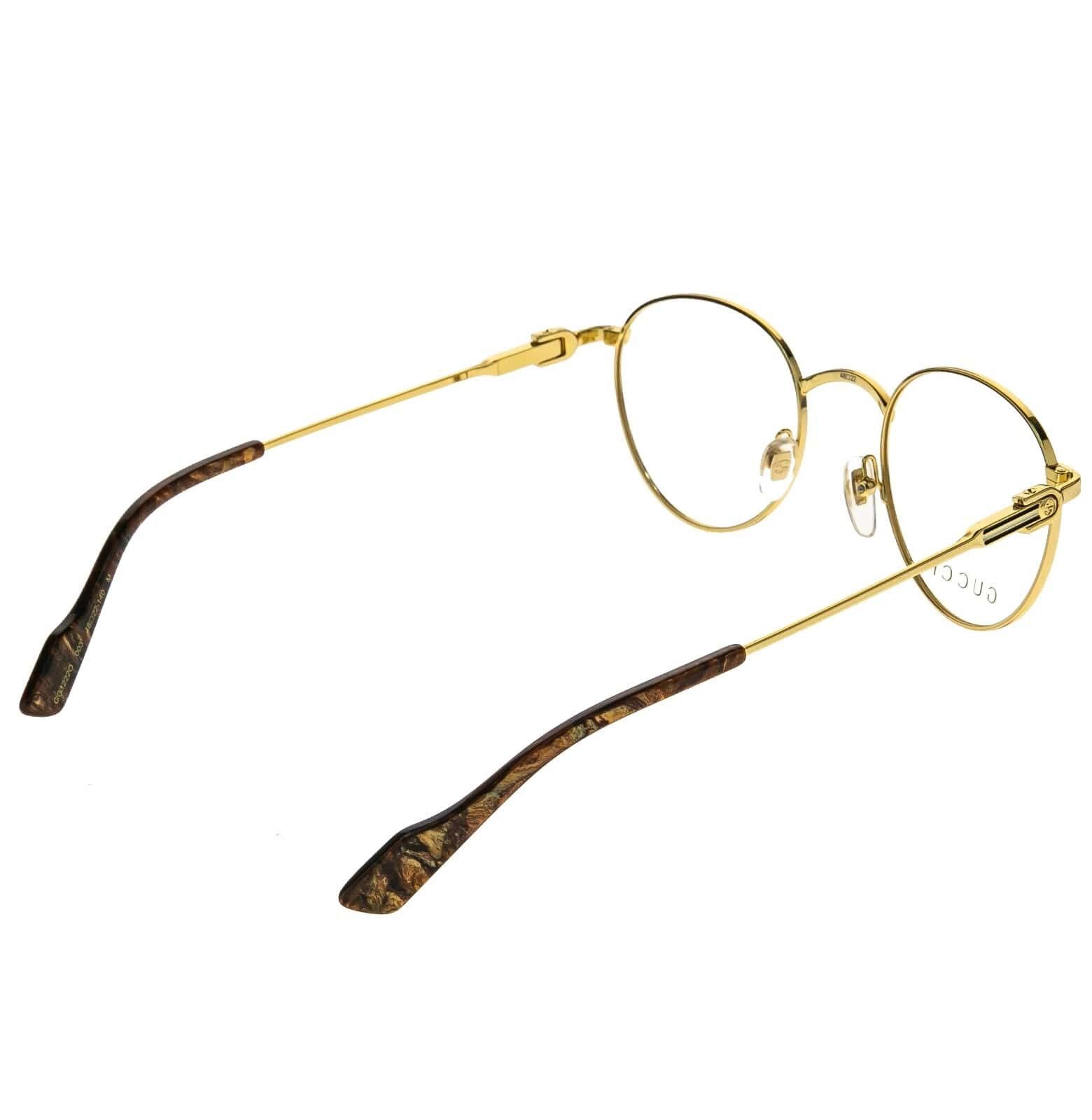 Gucci GUCCI GG1222O 1222 Gold Brown Web Eyeglass Optical Frame 003 Size ONE SIZE - 6 Thumbnail