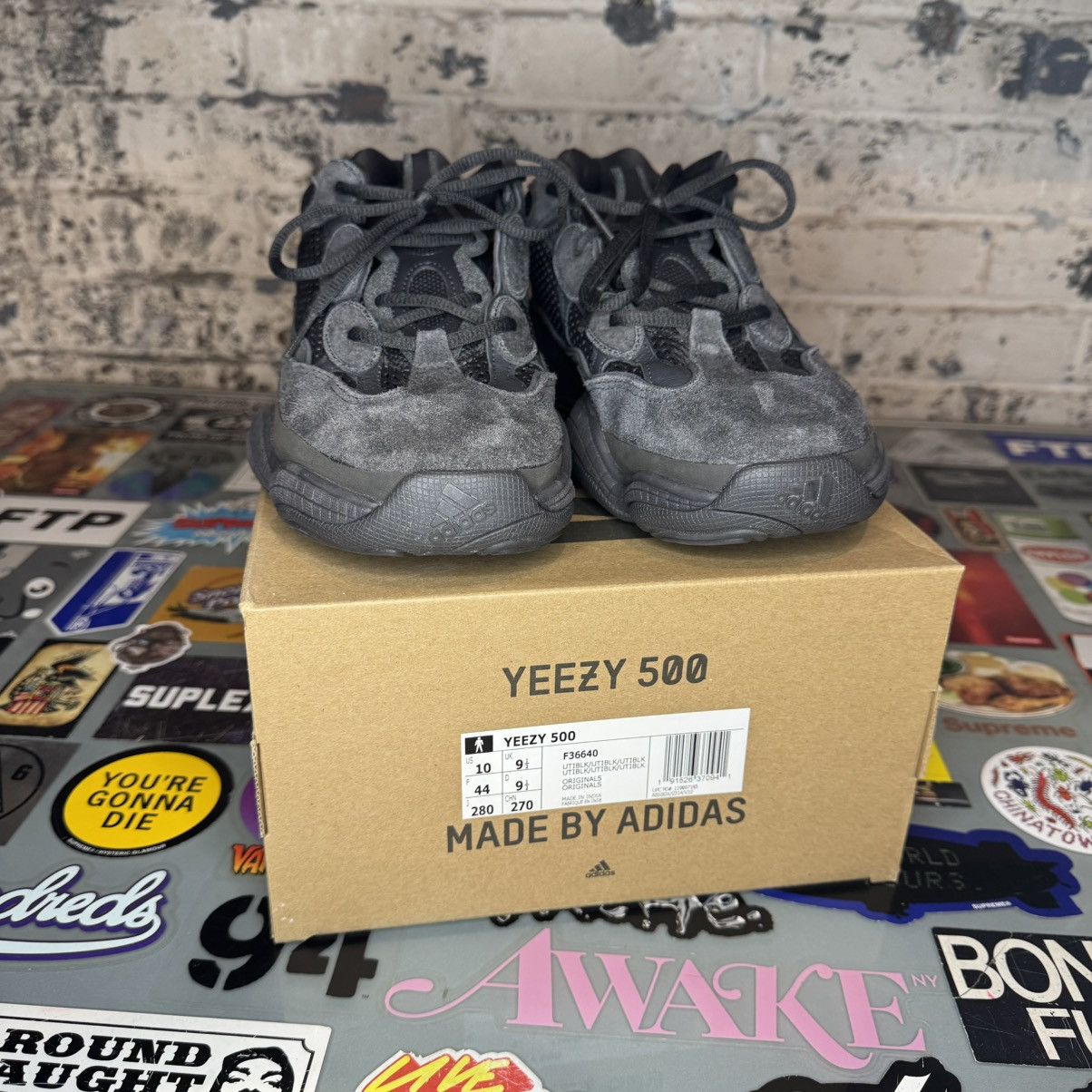 Adidas Adidas Yeezy 500 Utility Black Sz 10 Used Size US 10 / EU 43 - 8 Thumbnail