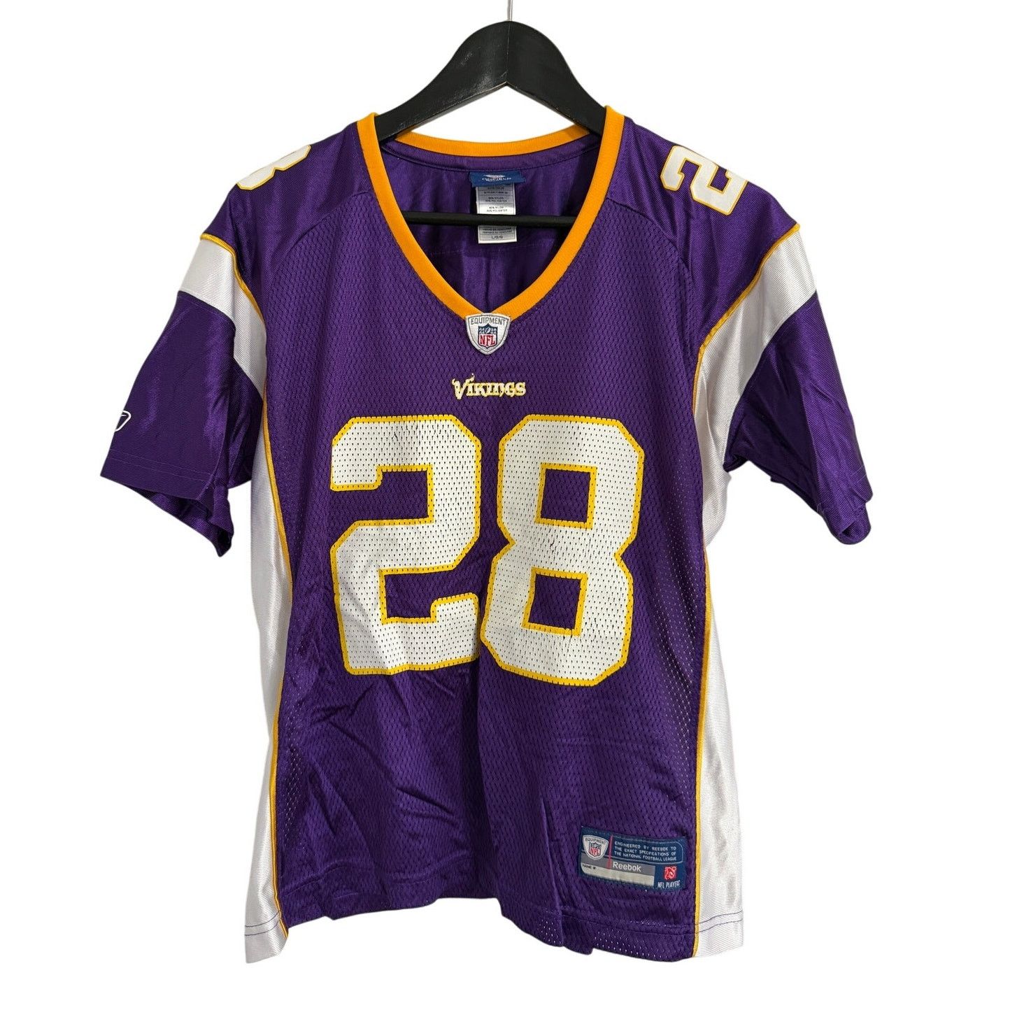 Reebok Adrian Peterson Minnesota Vikings Jersey Women's Size Large Size L / US 10 / IT 46 - 1 Thumbnail