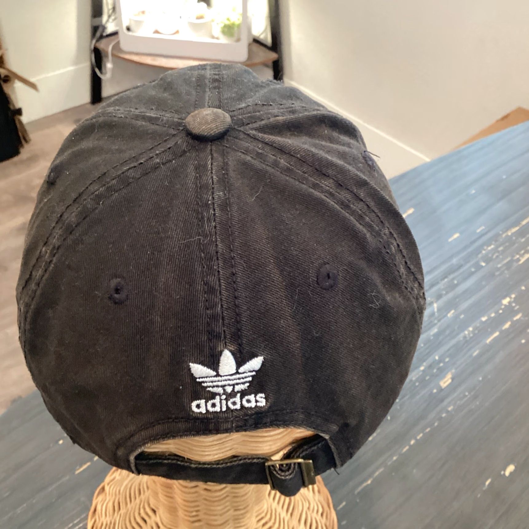 Adidas Adidas Adjustable Baseball Cap One Size Black Cotton Sports Unisex Adults Size ONE SIZE - 5 Thumbnail