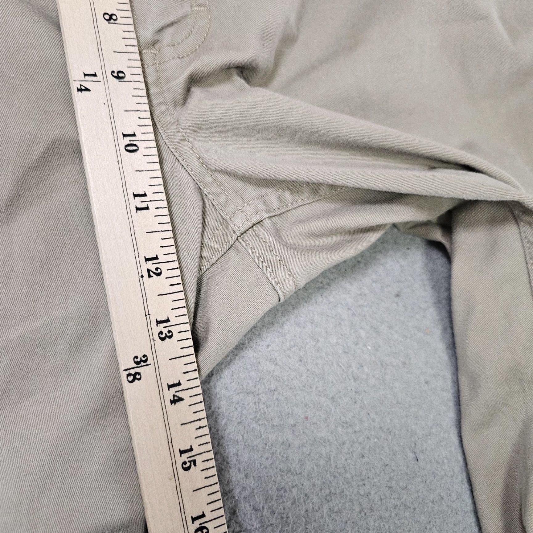 Vintage 40 Grit Carpenter Pants Mens 40x30 Beige Workwear Cotton Spandex Casual Utility Pockets Size US 40 / EU 56 - 3 Thumbnail