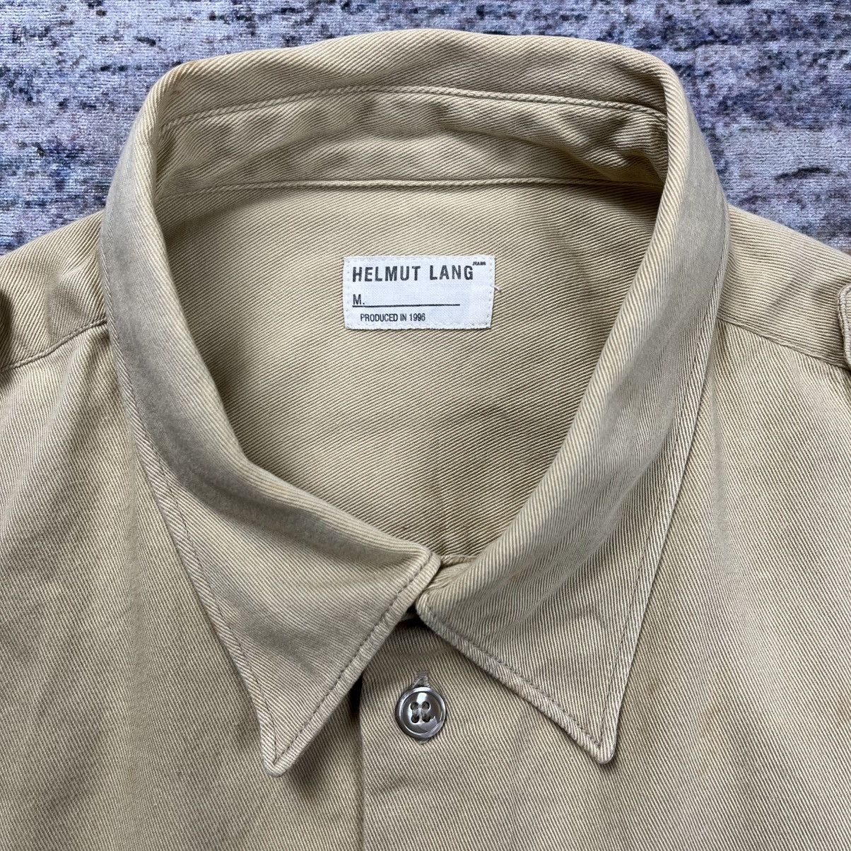 1996s archive Helmut LANG military カットソー Vintage Archive Helmut lang 1996 military button shirt
