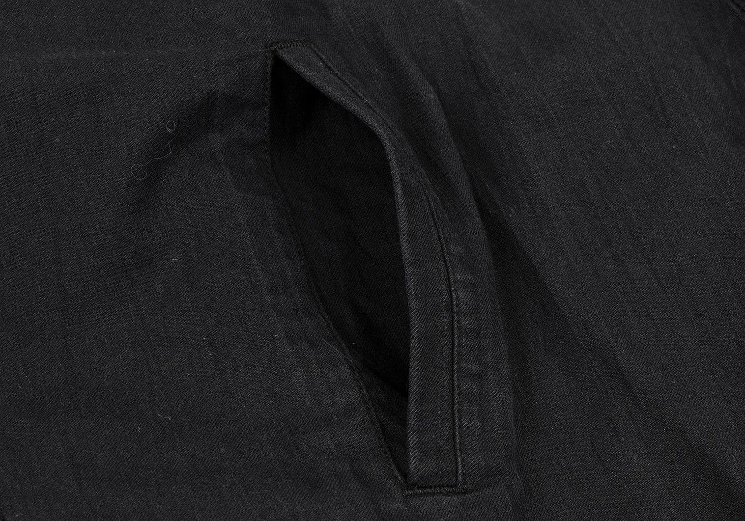 Issey Miyake Cotton Layered No-Collar Jacket in Black Size M Size US M / EU 48-50 / 2 - 7 Thumbnail