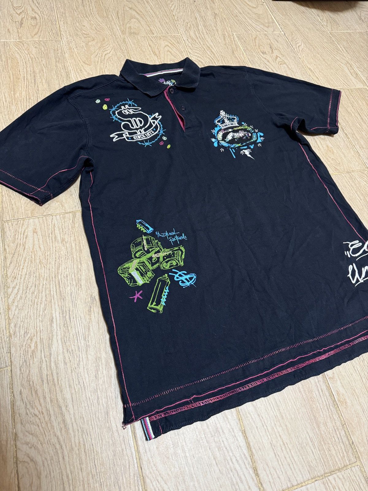 Ecko Unltd. × Polo Ralph Lauren Vintage Ecko Unltd. Polo Ralph Lauren style distressed polo Size US M / EU 48-50 / 2 - 2 Thumbnail