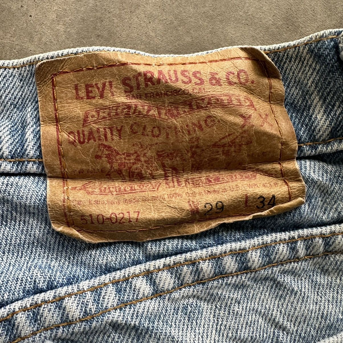 Jean × Levi's × Vintage Vintage Levi’s 510 USA Distressed Faded Denim Jean Pant W28 Size US 28 / EU 44 - 13 Thumbnail