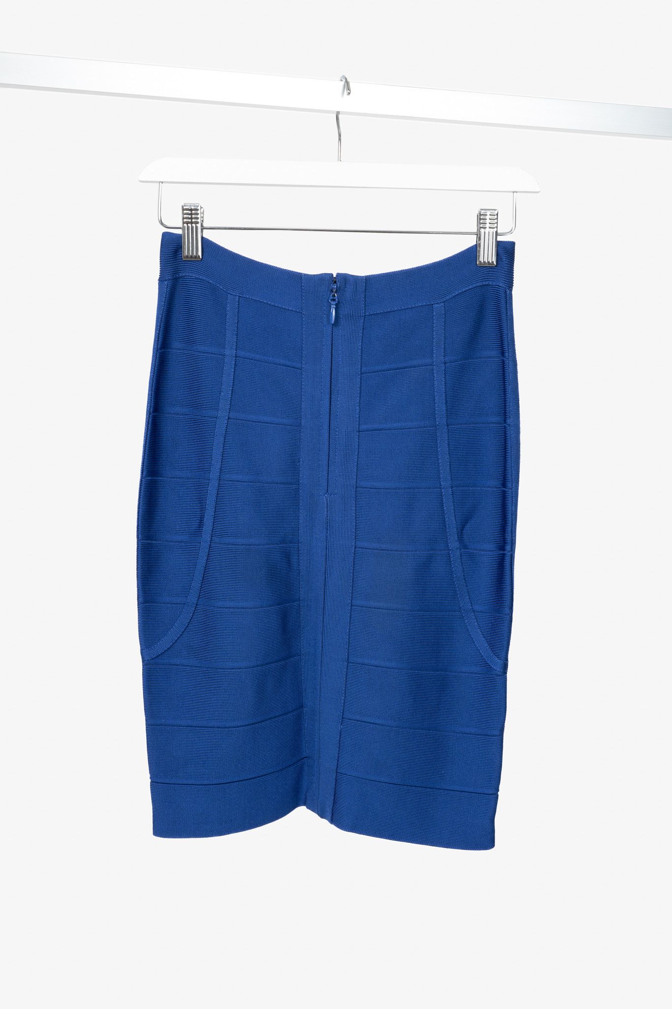 Herve Leger Herve Leger Elias Blusaphire Bandage Pencil Skirt Size 24" / US 00 / IT 34 - 2 Thumbnail