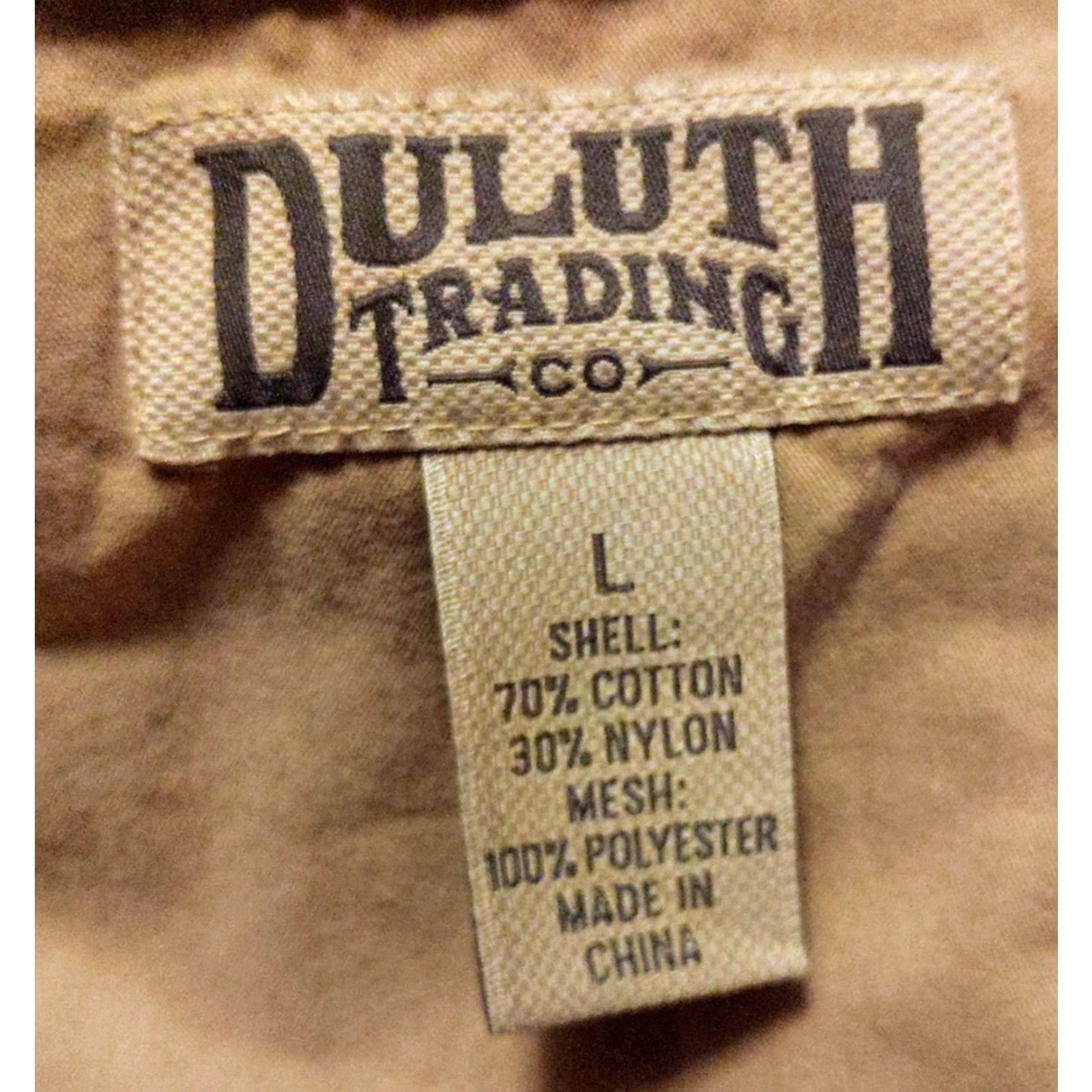 Vintage Duluth Vest Mens L Tall Canvas Nylon Beige Pockets Full Zip Outdoor Workwear Utility Canvas Vest Jacket" Size US L / EU 52-54 / 3 - 5 Thumbnail