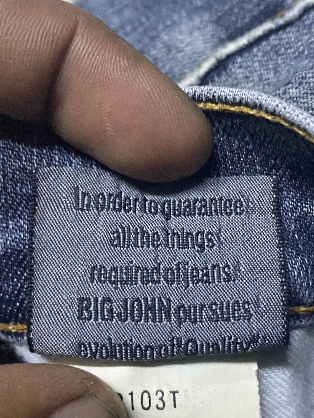 Big John Vintage Big John Japan Grunge Distressed Repair Jeans Size US 30 / EU 46 - 17 Thumbnail