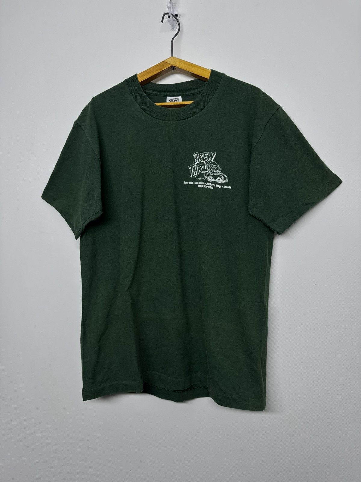 Anvil Vintage Y2k Brew Thru Big Logo Print 00’s Size US M / EU 48-50 / 2 - 6 Thumbnail