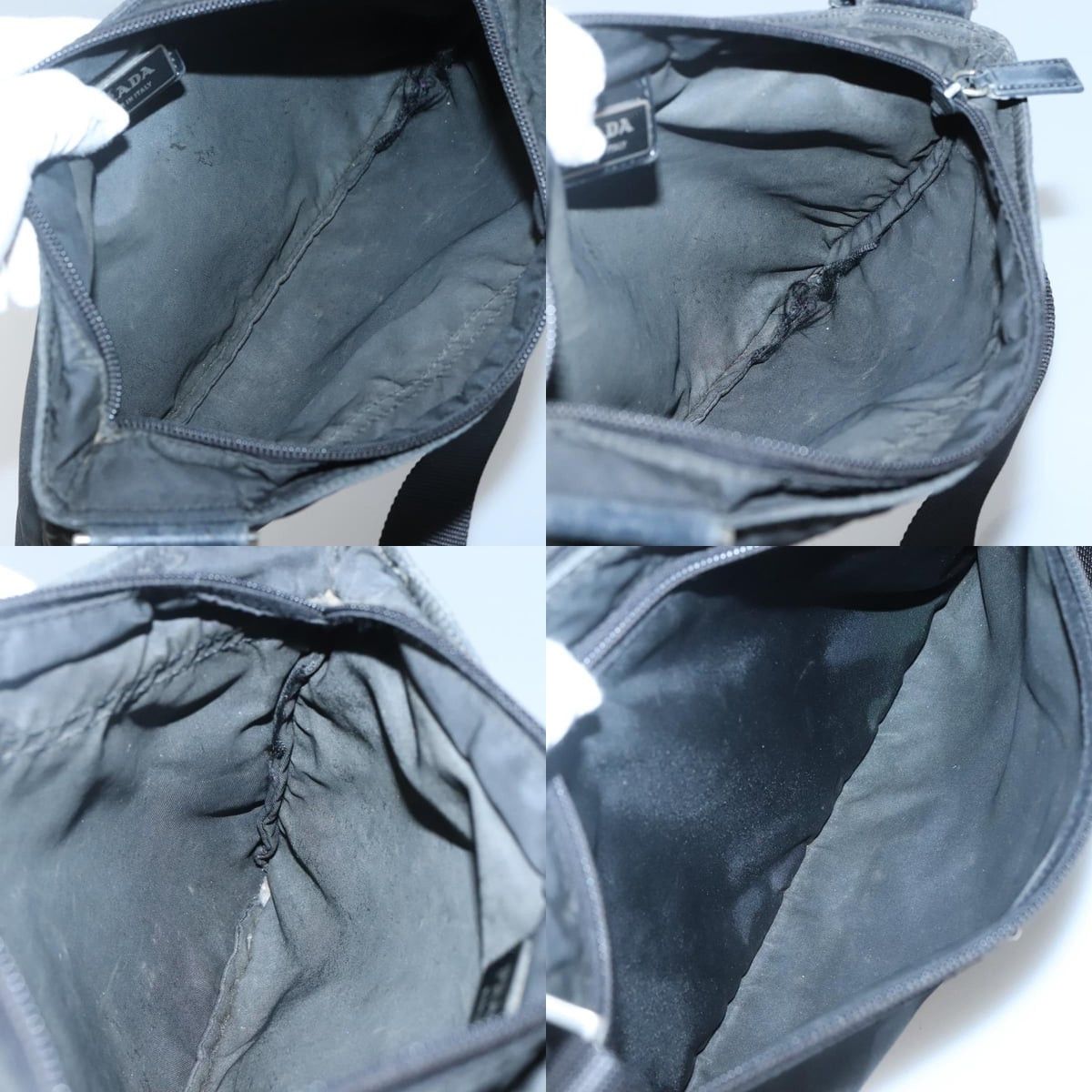 Prada PRADA Shoulder Bag Nylon Black Silver Size ONE SIZE - 12 Thumbnail