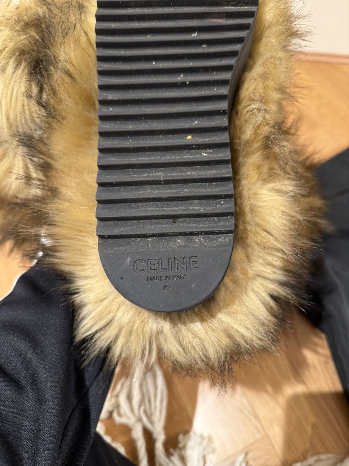 Celine × Hedi Slimane Celine Fall 21 Faux Fur Boots Size US 10 / EU 43 - 13 Thumbnail