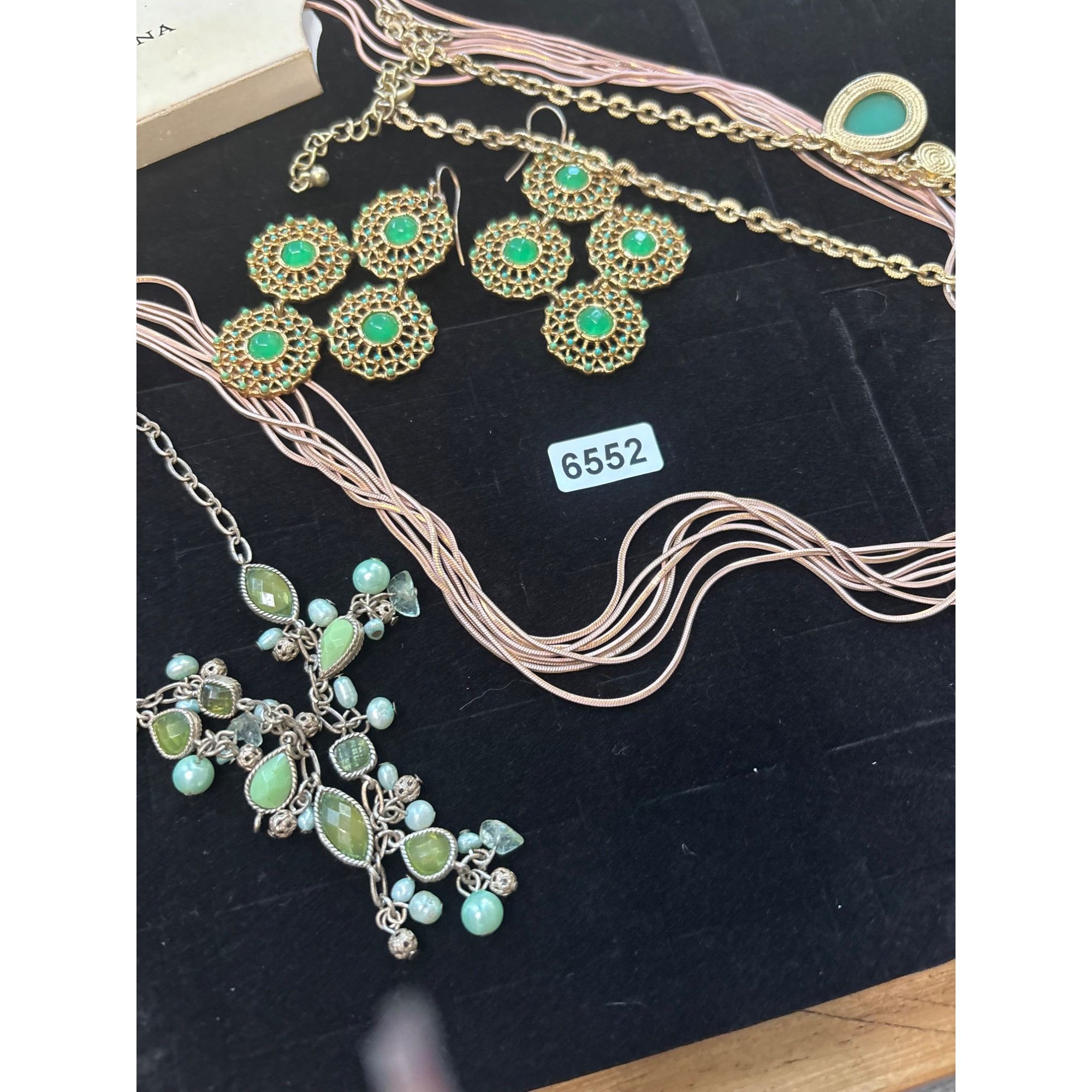 Other VERSONA Turquoise & Gold Statement Necklaces And Earring Set Size ONE SIZE - 4 Thumbnail