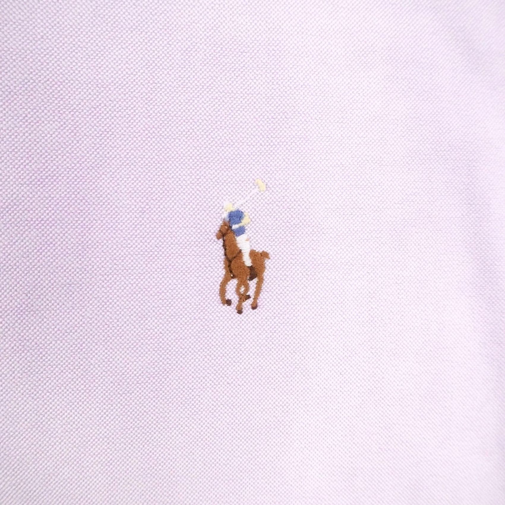 Ralph Lauren Ralph Lauren Shirt Mens 3XL Tall 3XLT Purple Oxford Cloth Button Down OCBD Pony Size US XXL / EU 58 / 5 - 3 Thumbnail