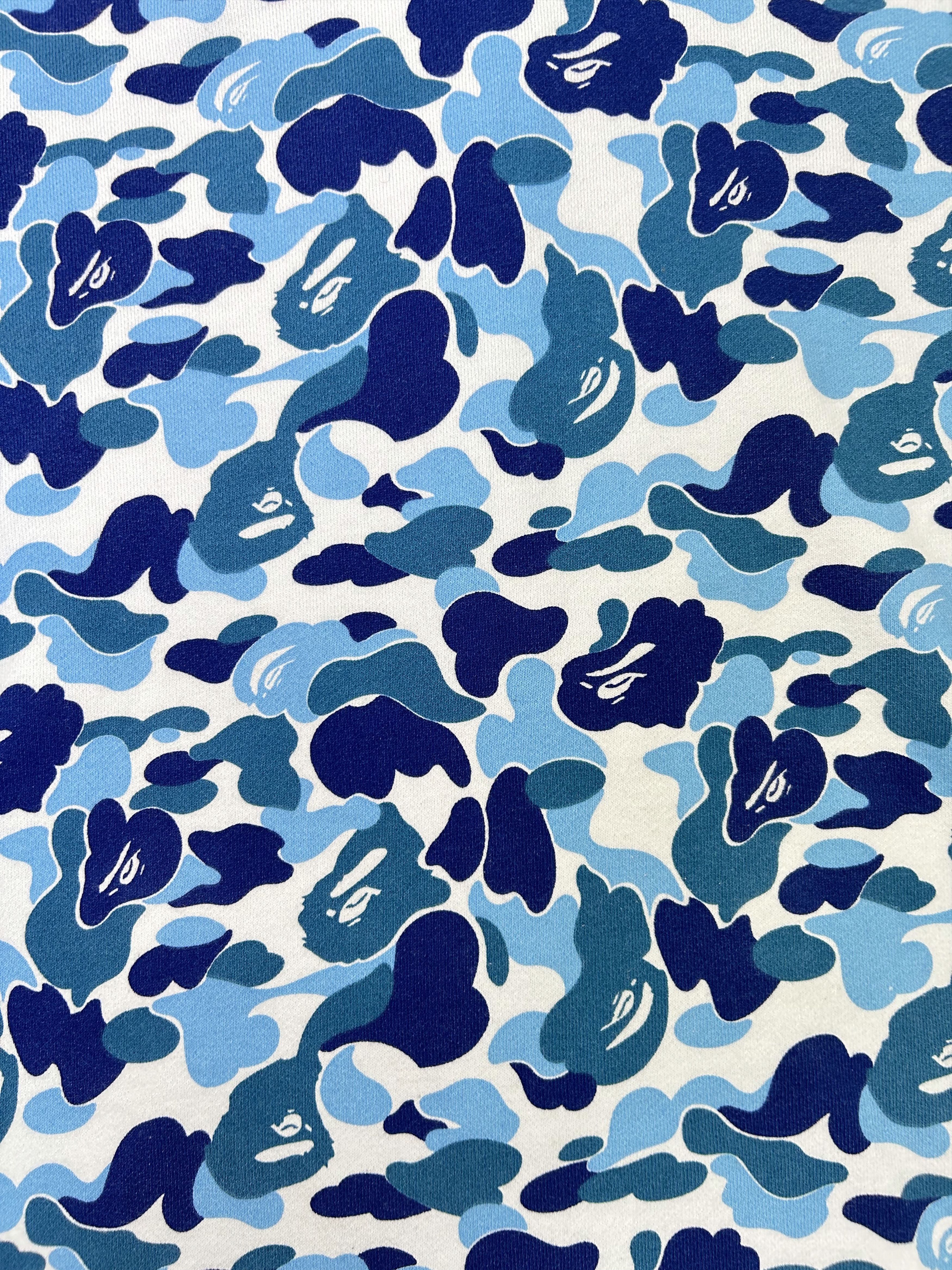 Bape BAPE LOGO ABC Camo Blue Full Zip Hoodie [Size S] Size S / US 4 / IT 40 - 6 Thumbnail