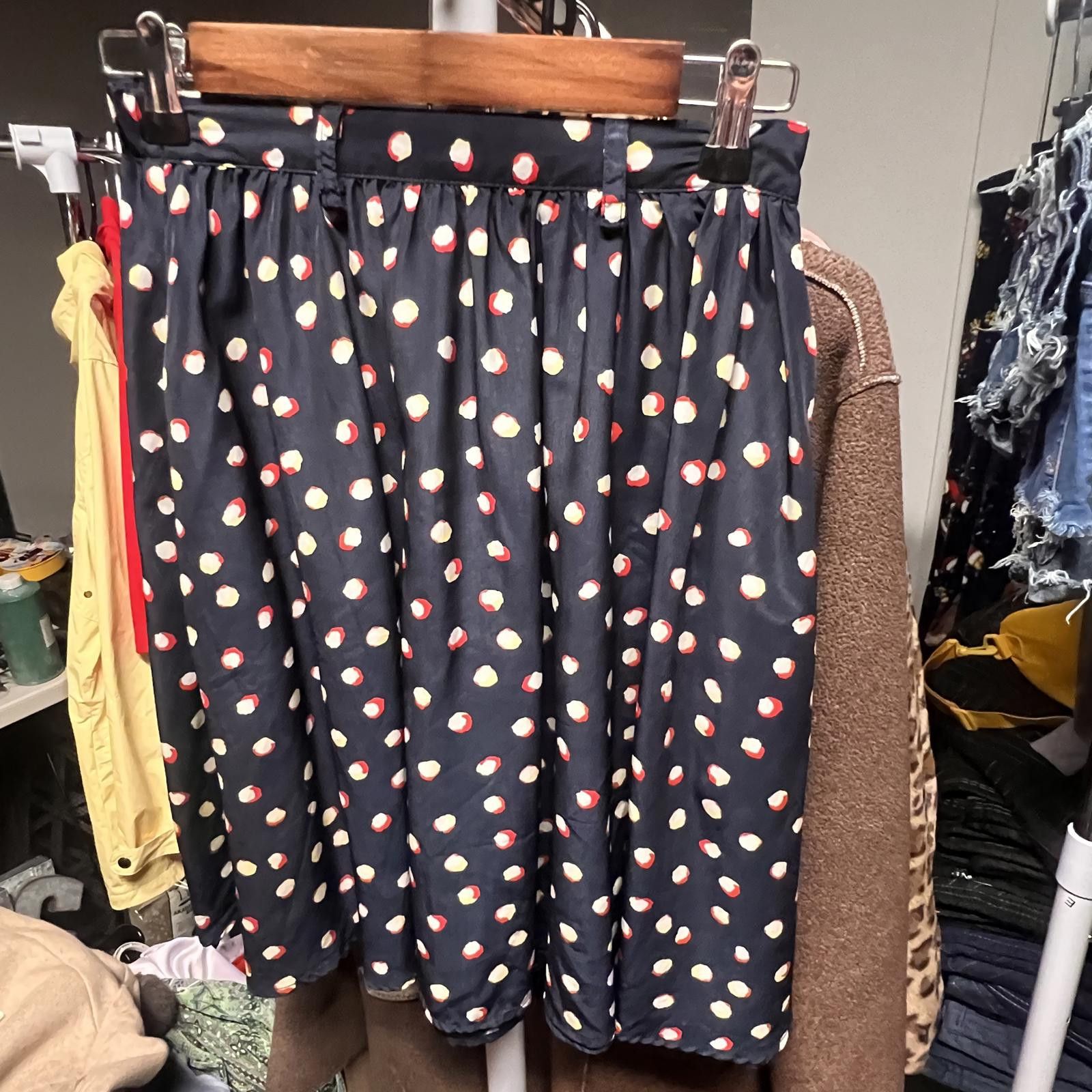 Unknown London Black Polka Dot Women's Skirt Size 32" / US 10 / IT 46 - 1 Thumbnail