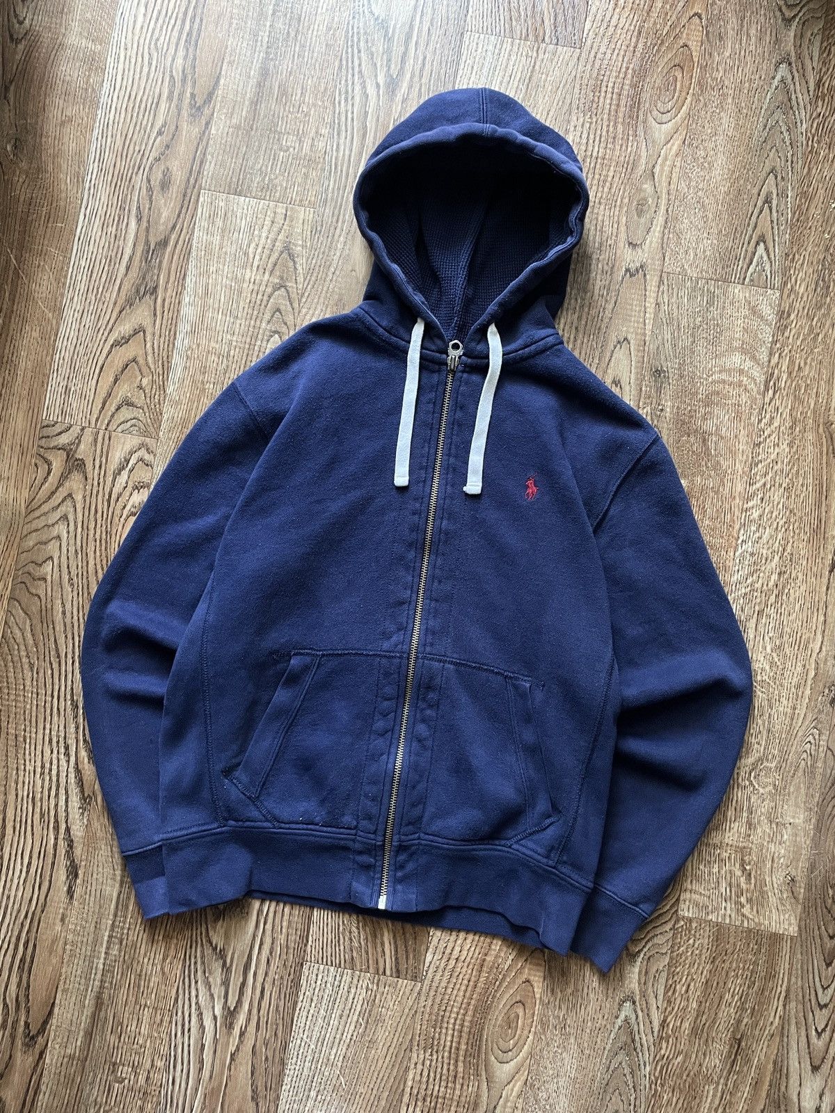 Polo Ralph Lauren Vintage Y2K Polo Ralph Lauren Zip Up Hoodie Red Pony Logo Size US M / EU 48-50 / 2 - 3 Thumbnail
