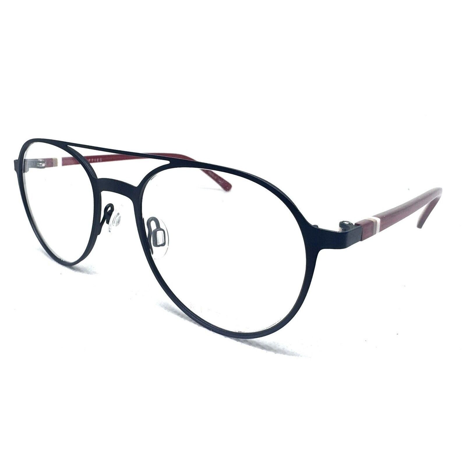 Frame NIFTIES NI 8496-6531 BLACK METAL ROUND WITH RED EYEGLASSES Size ONE SIZE - 3 Thumbnail